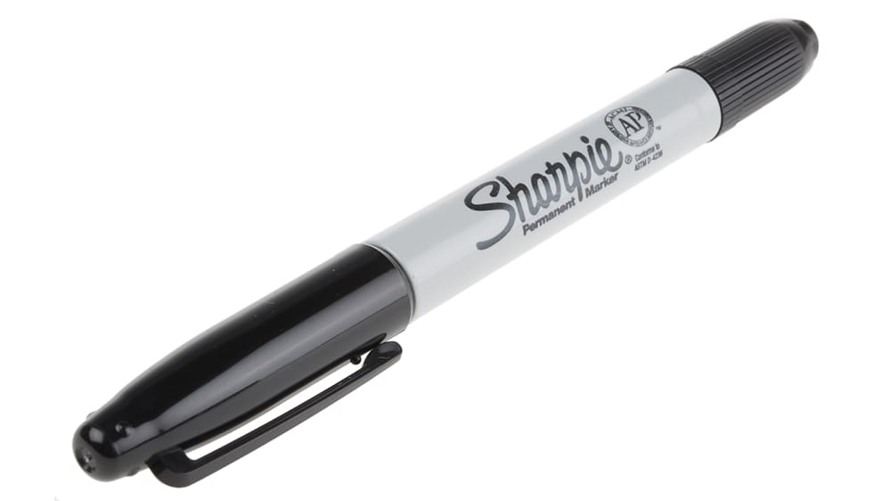 Sharpie 37161PP Permanent Marker, Ultra Fine Point, Black, 2/Pack