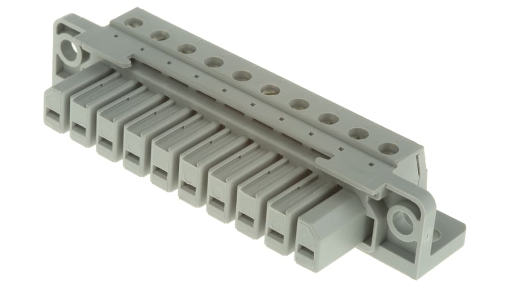 1600001 | フエニックスコンタクト 中継用端子台, 10極, 25A, 7.62mm