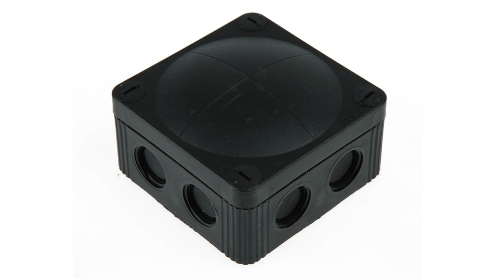 60580 | WISKA Combi Series Black Polypropylene Junction Box
