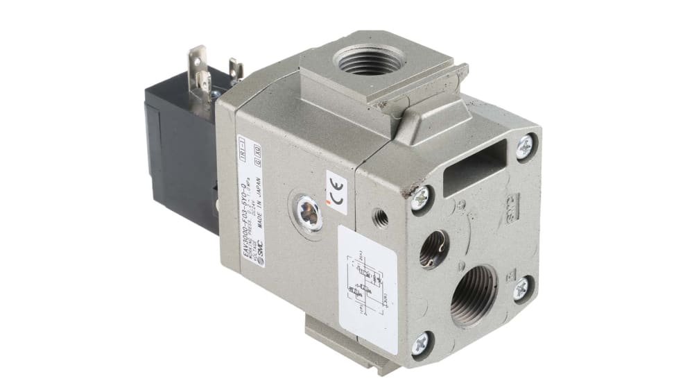 SMC Pneumatic Solenoid Valve - G 3/8 EAV3000 Series 24V dc