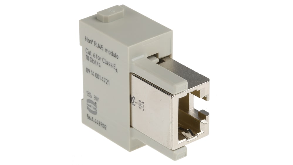 Connecteur RJ45 HARTING 09352260401 - 1,5A, 125V - Neuf, Origine Allemagne, Pour Applications Modulaires