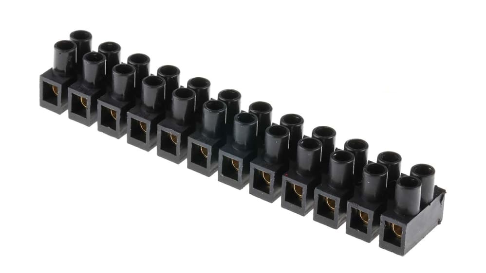 bullshit　824340 RS PRO CPP Series Terminal Strip, 12-Way, 2.5mm² Wire, 24A Screw | RS