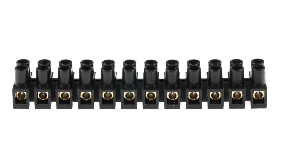 bullshit　824340 RS PRO CPP Series Terminal Strip, 12-Way, 2.5mm² Wire, 24A Screw | RS