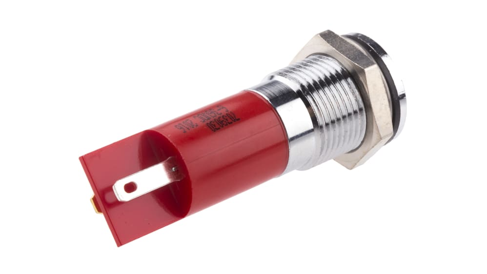 RS PRO パイロットランプ, 6 → 36V dc, 赤, 実装ホールサイズ:14mm | RS