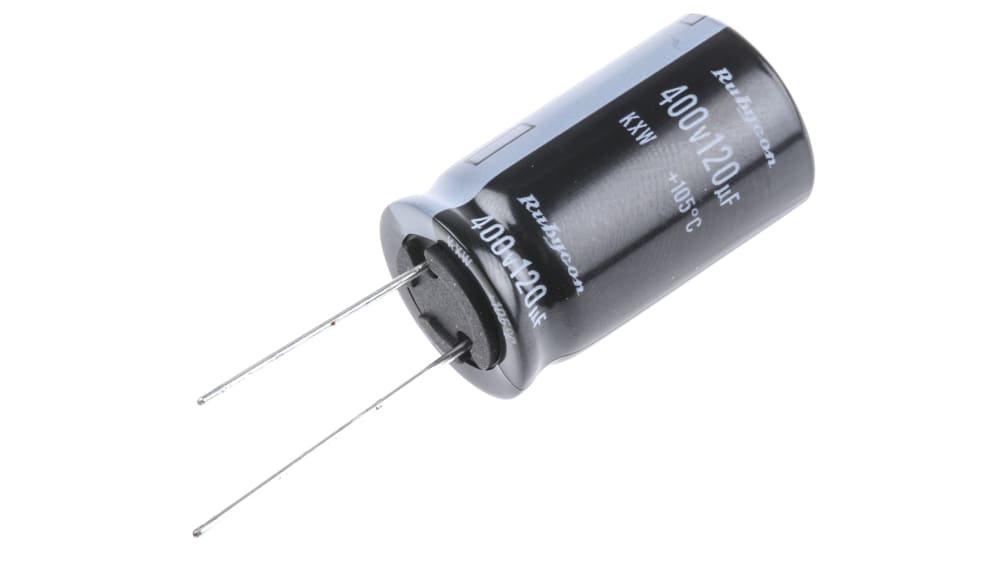 400KXW120MEFC18X30 | ルビコン 120μF,400V dc コンデンサ 400KXW120MEFC18X30 | ルビコン 120μF,400V dc コンデンサ