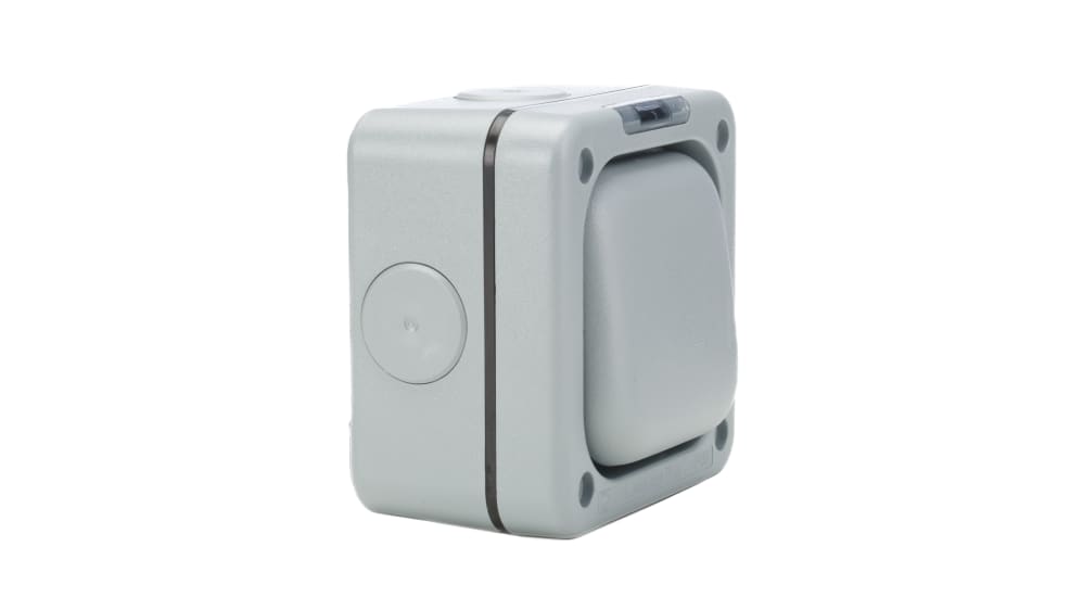 K56400GRY | MK Electric Grey, 1 Way Light Switch, 1 Gang