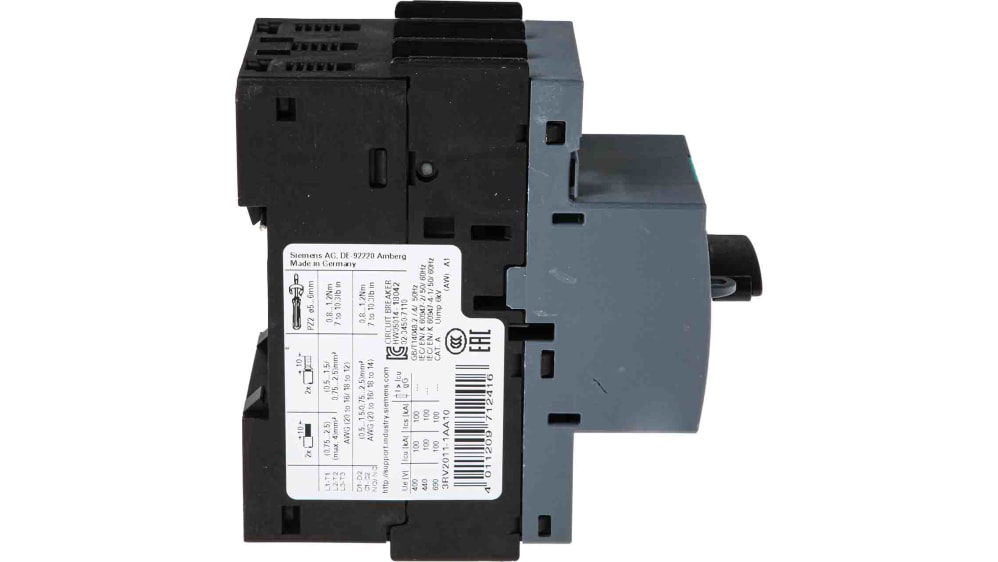 3RV2331-4VC10 - Siemens SiePortal 3RV2331-4EC10 モーター保護回路ブレーカー 3RV23314EC10