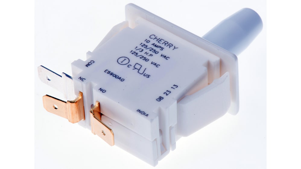 E69-00A | ZF Door Micro Switch, Button, SPDT 10 A @ 250 V ac