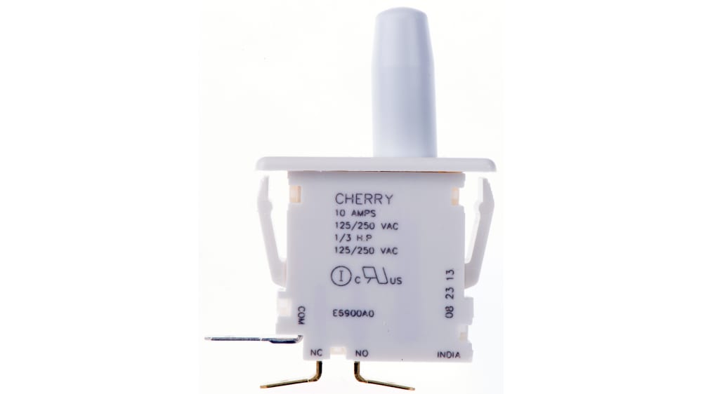 E69-00A | ZF Door Micro Switch, Button, SPDT 10 A @ 250 V ac