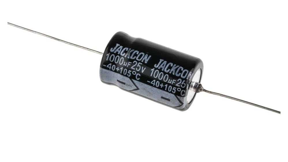 user_fdeca4e3様 RS PRO 1000μF,25V dc コンデンサ, アキシアル、 スルーホール