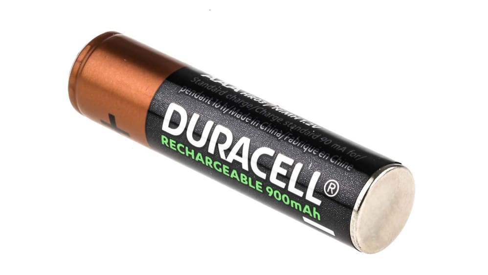 Piles rechargeables AAA 800mAh Duracell Code commande RS