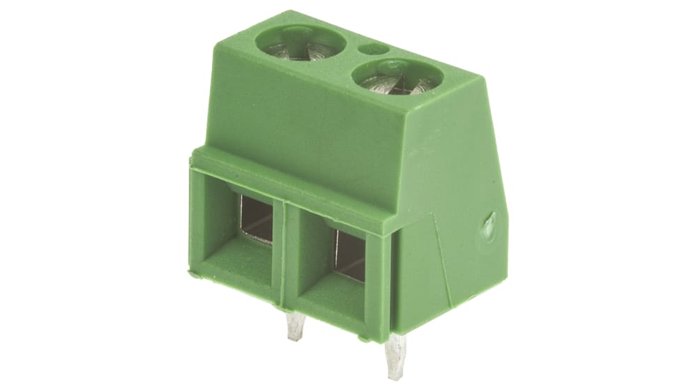 282837-2 | TE Connectivity 基板用端子台, Buchananシリーズ, 5.08mmピッチ , 1列, 2極, 緑 | RS 282837-2 | TE Connectivity 基板用端子台, Buchananシリーズ, 5.08mmピッチ , 1列, 2極, 緑 | RS