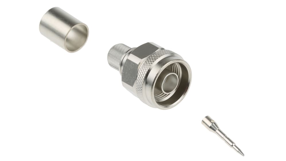 J01020A0127 | Telegartner, Plug Cable Mount N Connector, 50Ω, Crimp Termination, Straight Body | RS J01020A0127 | Telegartner, Plug Cable Mount N Connector, 50Ω, Crimp Termination, Straight Body | RS