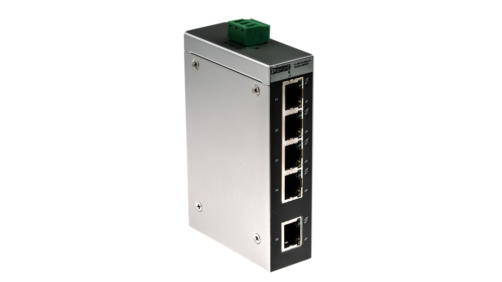 Phoenix Contact イーサネットスイッチ, 5, アンマネージド Phoenix Contact イーサネットスイッチ, 5, アンマネージド