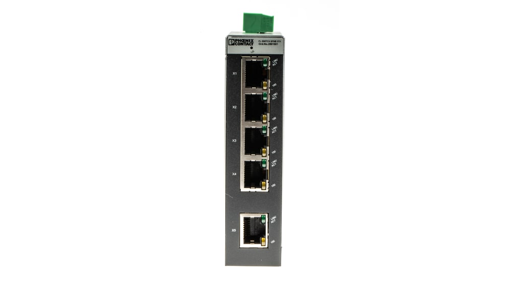 Phoenix Contact イーサネットスイッチ, 5, アンマネージド Phoenix Contact イーサネットスイッチ, 5, アンマネージド