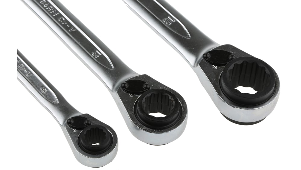 Bahco 4040M Doppelsteckschlüssel-Satz 6-teilig – Mit Drehkopf Für 8x9 Bis 18x19 Mm | Robuste Profi-Werkzeuge Für Handwerker & Mechaniker