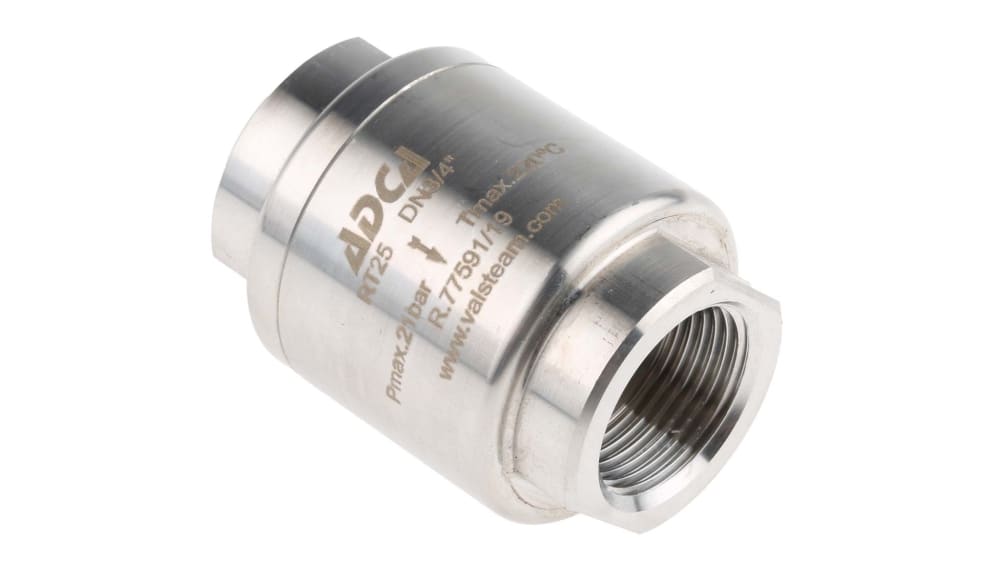 RS PRO 逆止弁 3/4インチ 22バール ステンレス鋼 | RS