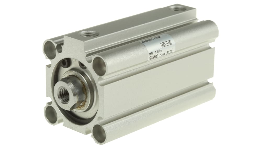 Vérin Pneumatique SMC ECQ 2B 32-50, Tige 16 Mm, Course 5 Mm - Occasion En Bon état De Fonctionnement