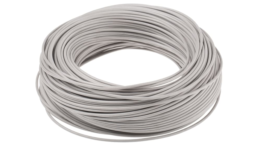 Cable unipolar por metro gris de 2.5mm libre halógenos