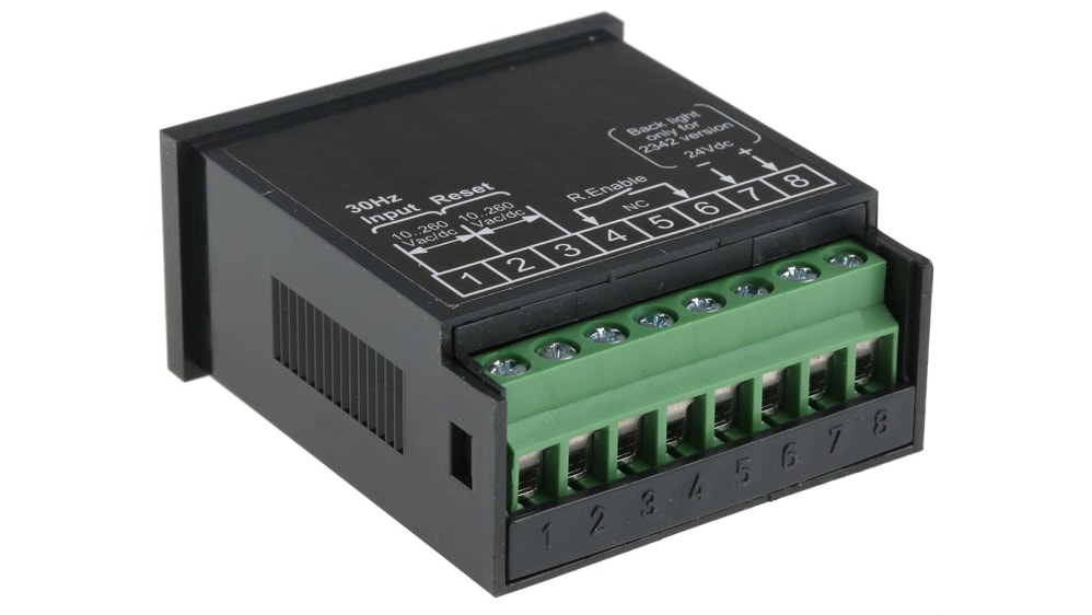 87622070 | Crouzet CTR24 Zähler LCD 8-stellig, Impulse, 260 V ac 