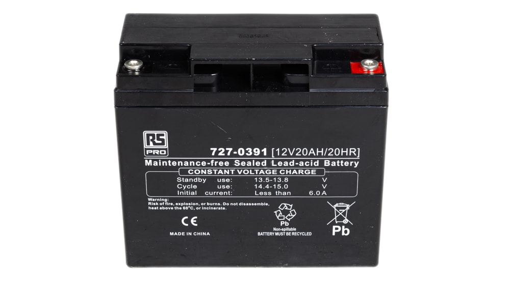 Batterie au plomb étanche RS PRO 12V 20Ah cyclique Code