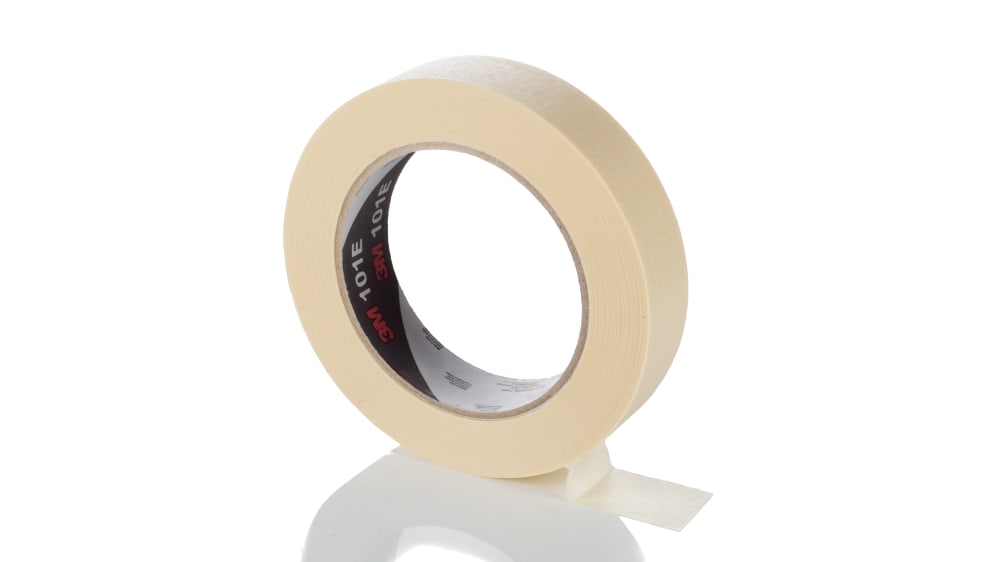 3M マスキングテープ 101E 紙 3M,幅：24mm ベージュ,長さ：50 m, 101E | RS