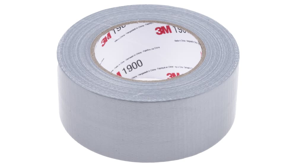 Nastro Telato Extra Forte Hinrichs | 4 Rotoli Argento/Nero | Duct Tape Impermeabile | 50m X 50mm