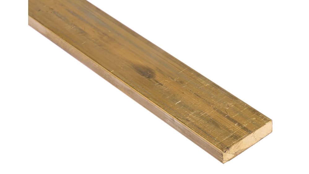 Barre Plate En Laiton Alliage 360 - Dimensions : 1/4" X 2 1/2" X 12" - Fabriquée Aux USA