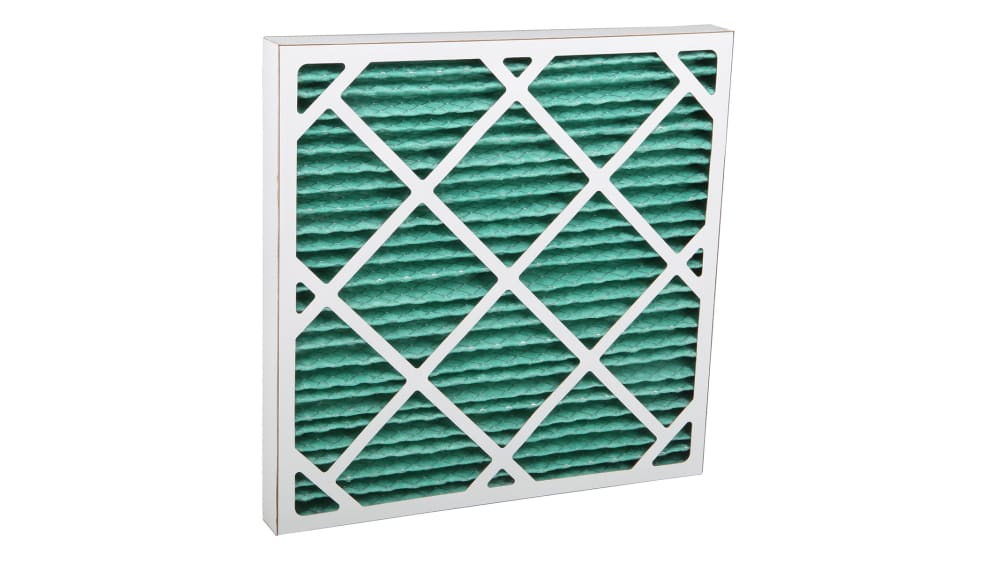 RS PRO Cotton, PET Pleated Panel Filter, G4 Grade, 8 MERV Rating, 495 x 495  x 45mm