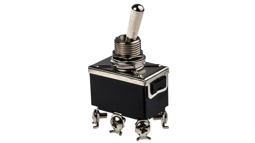 RS PRO Toggle Switch, Panel Mount, On-On, DPDT, Screw Terminal, 24