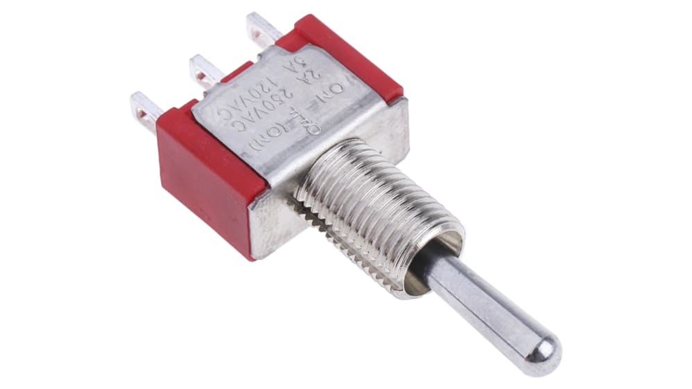 RS PRO トグルスイッチ, On-Off-(On), SPDT, 5 A @ 250 V ac
