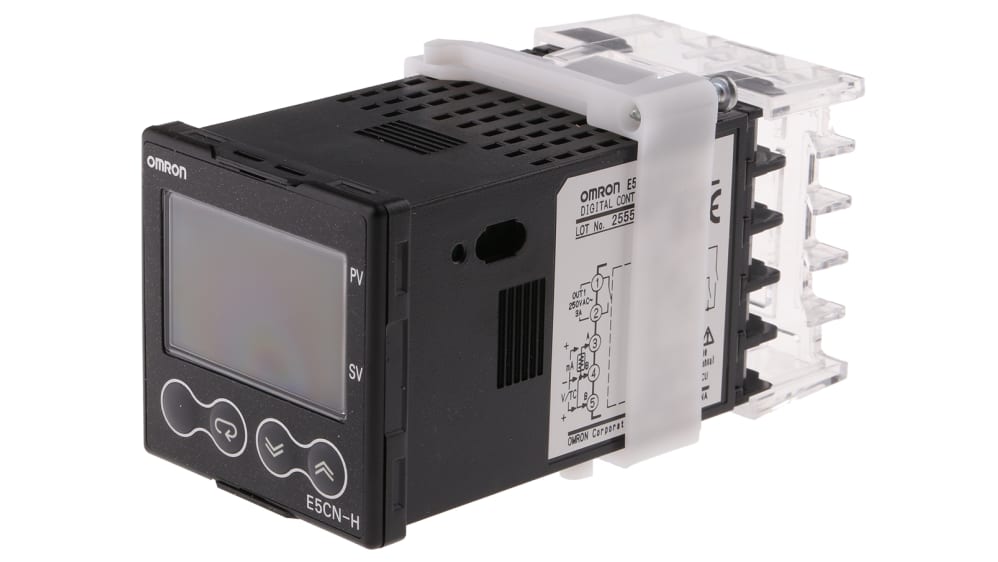 Omron 温度調節器 (PID制御) リレー出力数:2 E5CN-HR2M-500 AC100-240 | RS