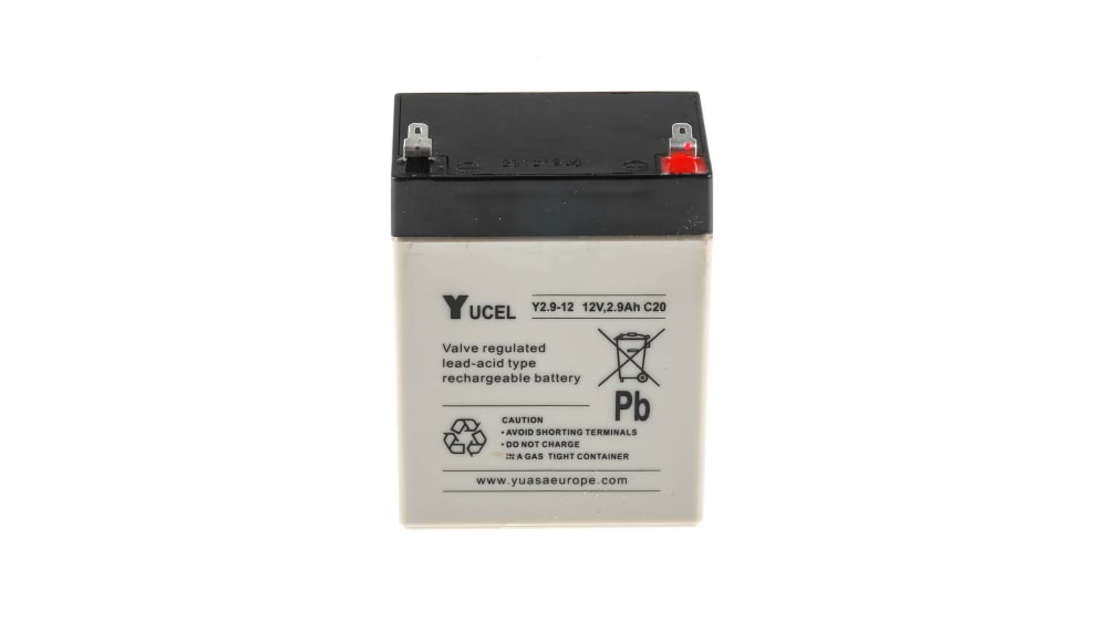 Batteria al piombo sigillata Yuasa, 12V, 2.9Ah, 79 x 55.5 x 102mm