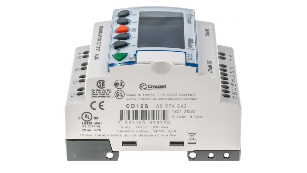 88974042 | Crouzet Millenium 3 Logikmodul, 8 Eing. Transistor Ausg 