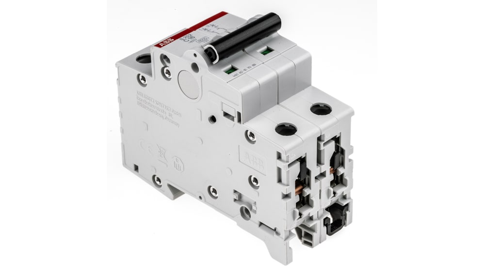 INTERRUTTORE MAGNETOTERMICO ABB 2P 10A 6KA 2MOD S202