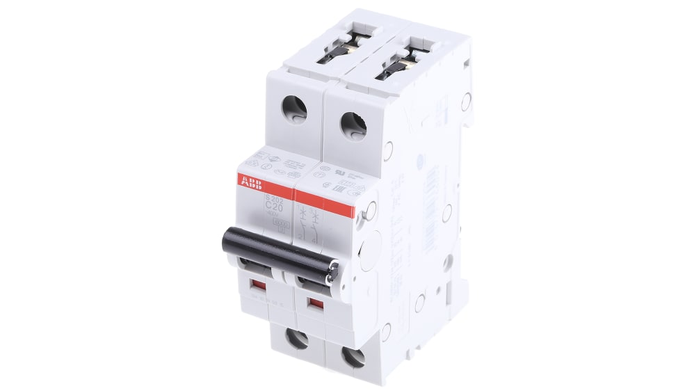 Interruttore Miniatura ABB S202-C2 – 2P, Curva C, 2A, 2CDS252001R0024 - Foto 4