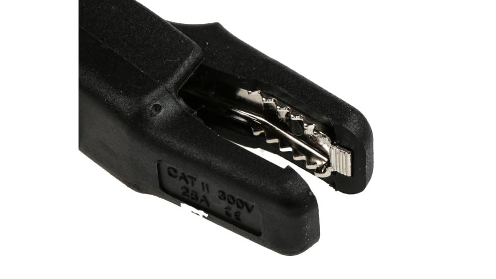 932435100 | Hirschmann Messing 9.5mm Krokodilklemme, Schwarz PP  