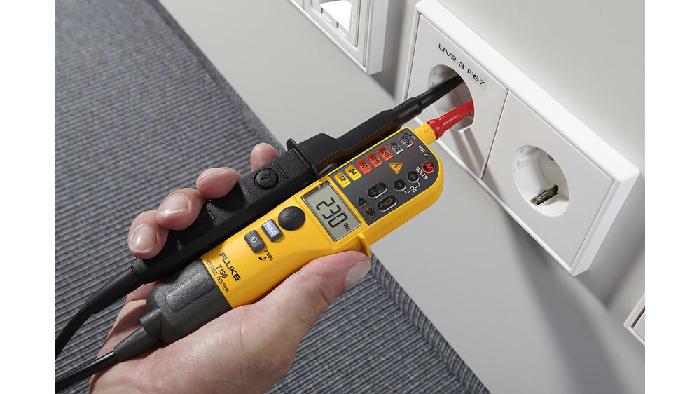 FLUKE T150 Fluke, Fluke T150, LCD Voltage tester, 690V, Continuity Check,  Battery Powered, CAT III 690V, 750-8444