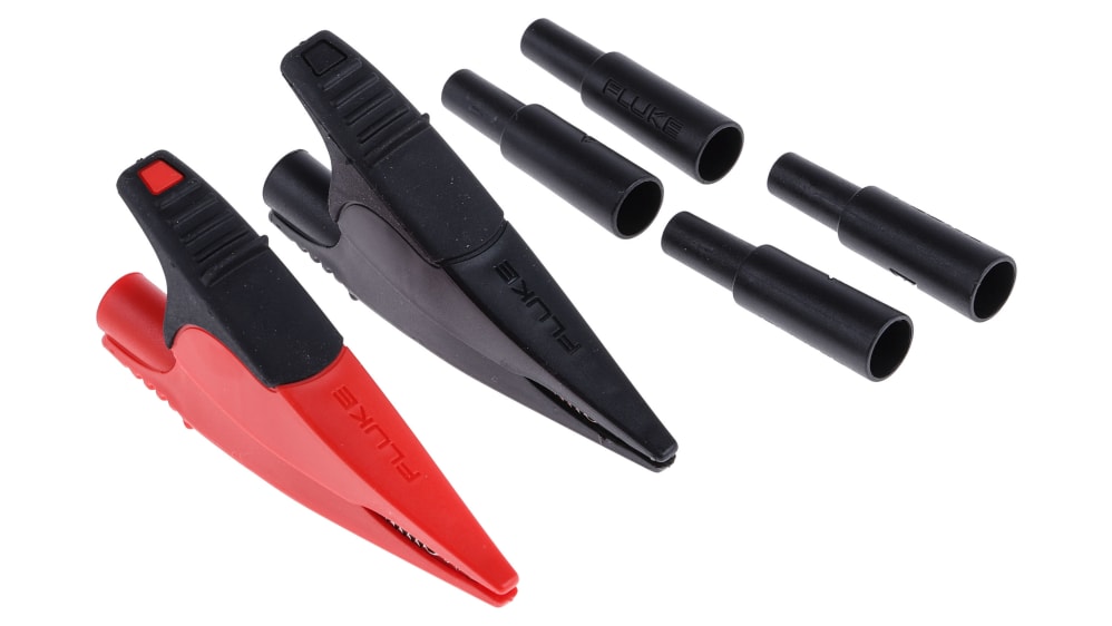 AC285-FTP | フルーク わに口クリップ, 10A, 20mm, ニッケルめっき