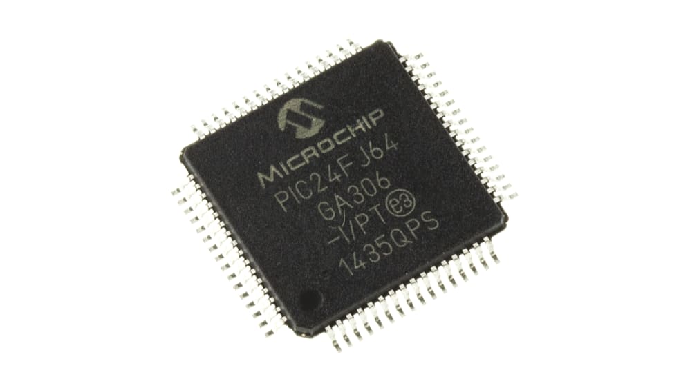 PIC24FJ64GA306-I/PT | Microchip, 16 bit PIC, PIC24FJ