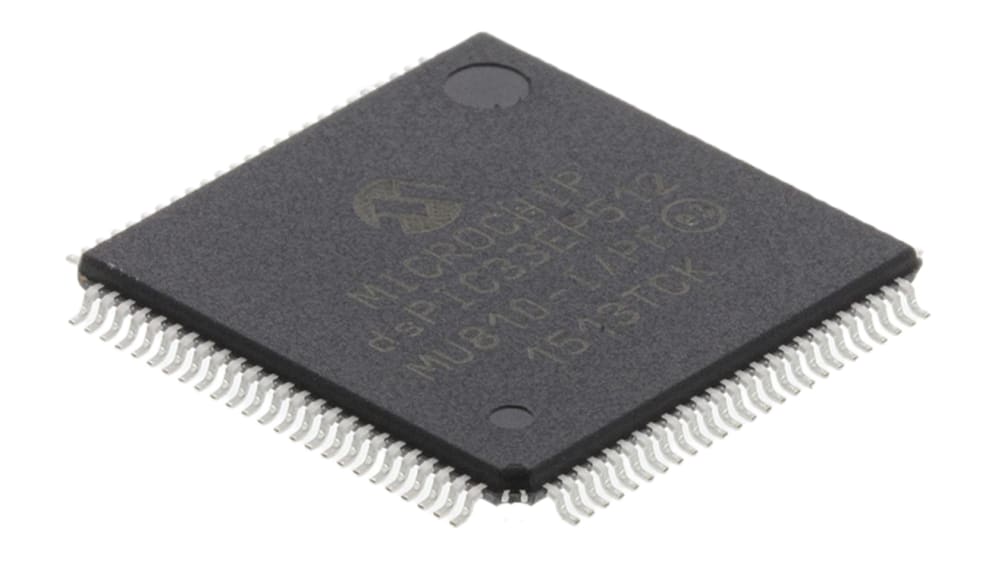Microchip dsPIC33EP512MU810-I/PF マイクロコントローラ 16 bit