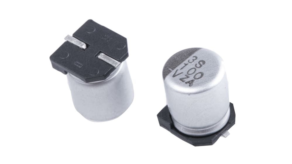 EMZA350ARA101MF80G | 日本ケミコン 100μF,35V dc コンデンサ, 表面