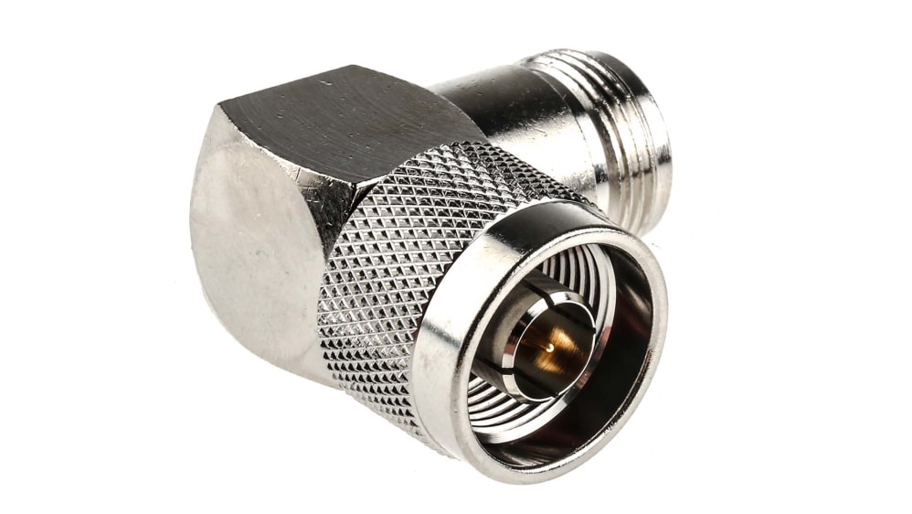 RS PRO 同軸変換アダプタ ライトアングル 50 Ω オス メス 11GHz | RS