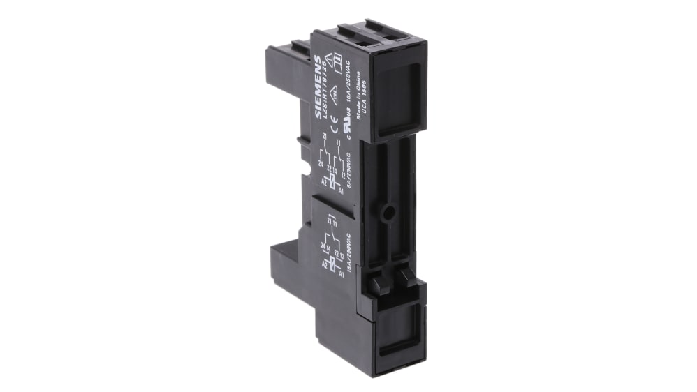 LZS:RT78725 | Siemens LZS Snap-On, DIN Rail Relay Socket | RS