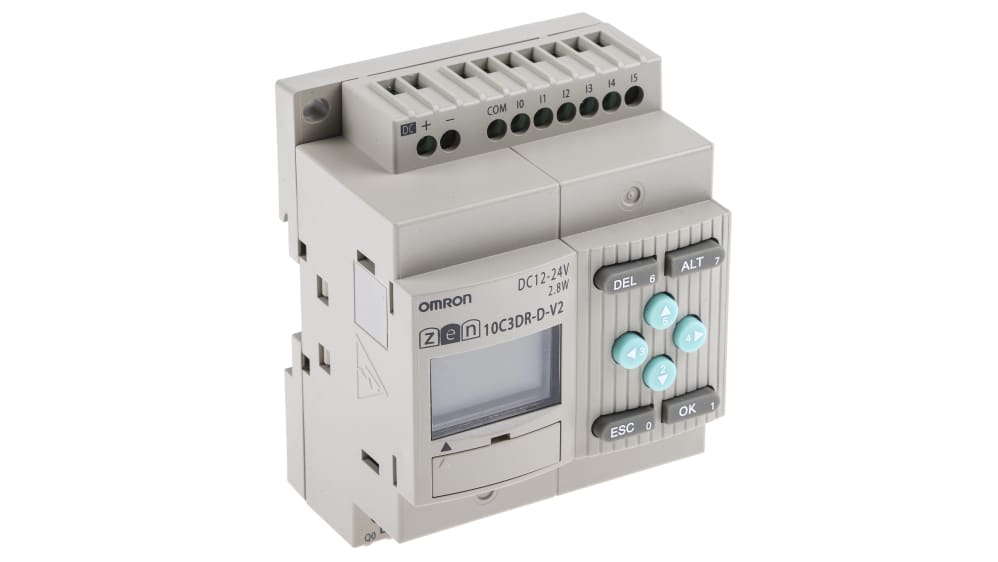 ZEN-10C3DR-D-V2 | オムロン ZEN ロジックモジュール 10.8 → 28.8 V 