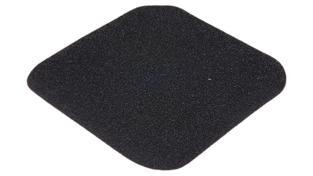 RS PRO Polymer Rutschhemmende Fliese SAFE STEP Rutschfeste Matte Schwarz,  Stärke 0.05mm L 140mm, B 140mm selbstklebend