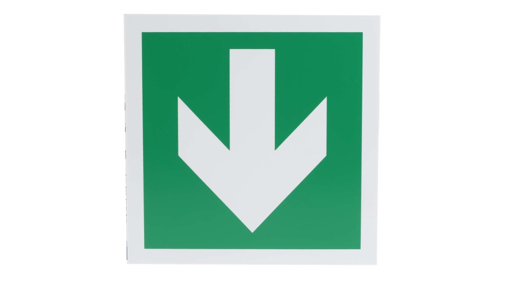 出口標識 RS PRO なし語 PP 白 150mm サイン x 150 mm | RS