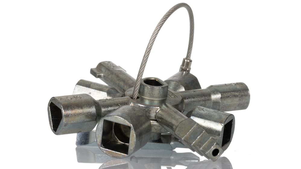 00 11 01 | Knipex Diecast Zinc 17-way Control Cabinet Key | RS