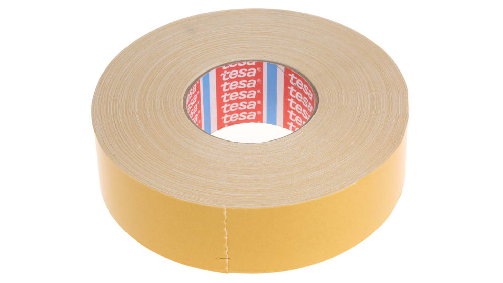 4964 50mx50mm, Nastro biadesivo Bianco in Tessuto Tesa 4964, 50mm x 50m x  0.39mm