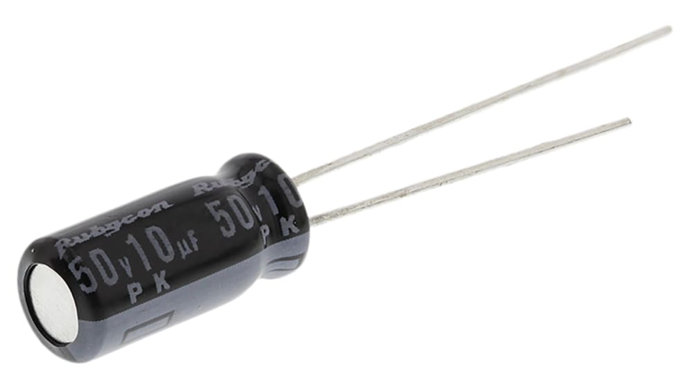 50PK10MEFC5X11 | ルビコン 10μF,50V dc コンデンサ, ラジアル